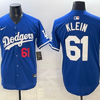 Men's Los Angeles Dodgers Clay Klein #61 Royal Alternate 2 Replica Player Jersey