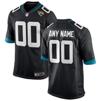 Custom1 Jacksonville Jaguars Black Game Jersey1