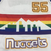 Men's Denver Nuggets Dikembe Mutombo 1991-92 White Hardwood Classics Swingman Jersey1