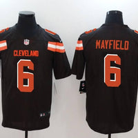 Men's Cleveland Browns #6 Baker Mayfield Brown Game Player Jersey1