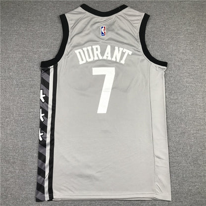 Men's Brooklyn Nets Kevin Durant Gray 2019 Fast Break Player Movement Jersey1
