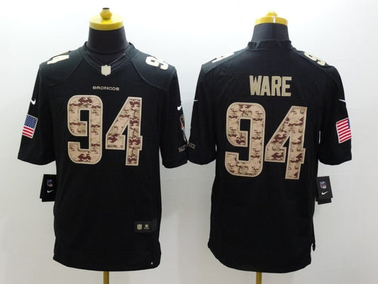 Men's Denver Broncos DeMarcus Ware #94 Black Game Jersey1