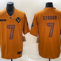 Men's Houston Texans C.J. Stroud #7 Brown 2023 Salute To Service Limited Jersey1