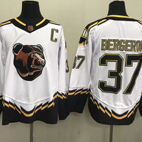 Men's Boston Bruins Patrice Bergeron #37 White Replica Game Jersey1