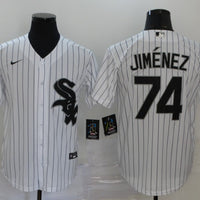 Men's Chicago White Sox Eloy Jimenez #74 White Replica Baseball Jersey1