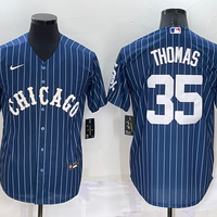 Men's Chicago White Sox Frank Thomas #35 Blue Replica Baseball Jersey1