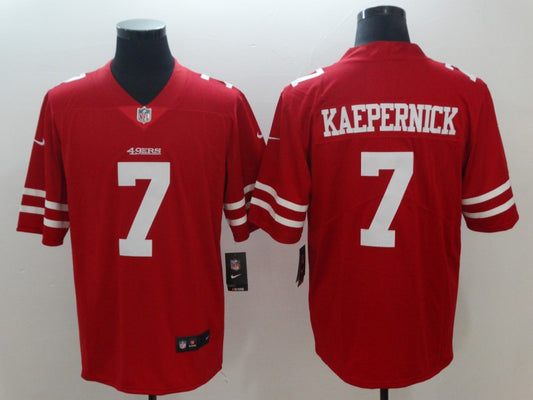 Men's San Francisco 49ers #7 Colin Kaepernick Player Jersey1 Red
