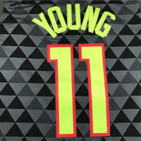 Men's Atlanta Hawks Trae Young #11 Black Swingman Jersey1