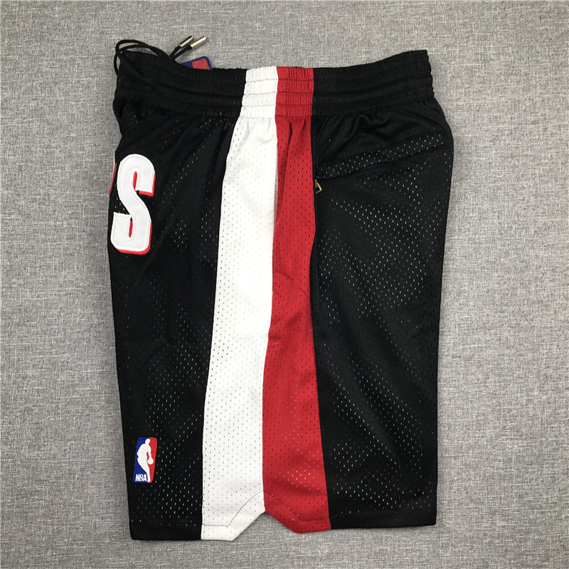 Men's Portland Trail Blazers Black Basketball Shorts1