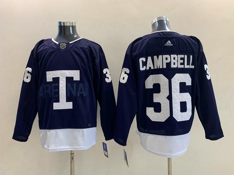 Men's Toronto Maple Leafs Jack Campbell #36 Blue Authentic Player Jersey1