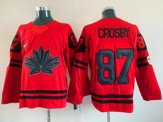 Men's Toronto Maple Leafs Sidney Crosby #87 Red Player Game Jersey1
