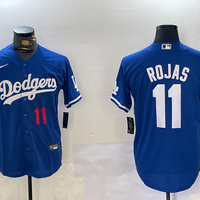 Men's Los Angeles Dodgers Miguel Rojas #11 Blue Replica Player Jersey1