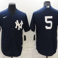 Men's New York Yankees Joe DiMaggio #5 Navy Replica Player Name Jersey1