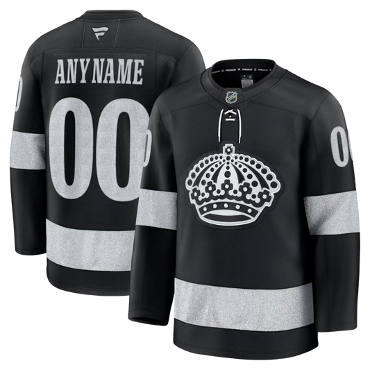 Men's Los Angeles Kings Fanatics Black Alternate Premium Custom Jersey