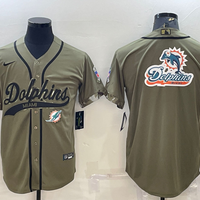 Men's Miami Dolphins Olive 2022 Salute To Service Limited Jersey1