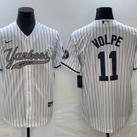 Men's New York Yankees Anthony Volpe #11 White Game Jersey1 Joint Edition