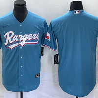 Men's Texas Rangers Blue Replica Blank Jersey1