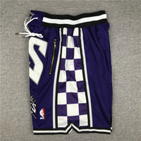Men's Sacramento Kings Purple Basketball Shorts1