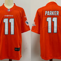 Men's Miami Dolphins DeVante Parker #11 Orange Aqua Game Jersey1