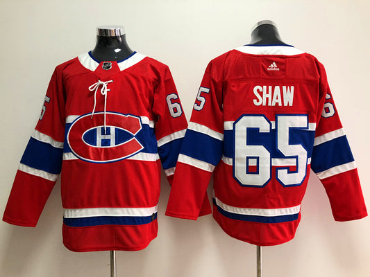 Men's Montreal Canadiens Andrew Shaw #65 Red Player Game Jersey1