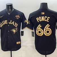 Men's Toronto Blue Jays Cody Ponce #66 Black Limited Player Jersey