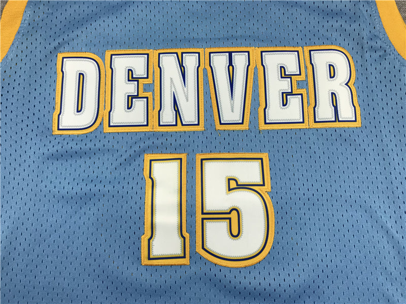 Men's Denver Nuggets Carmelo Anthony #15 NBA Blue Player Jersey1