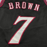 Men's Philadelphia 76ers Jaylen Brown #7 Black Swingman Jersey - Classic Edition