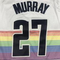 Men's Denver Nuggets Jamal Murray #27 NBA White Player Jersey1