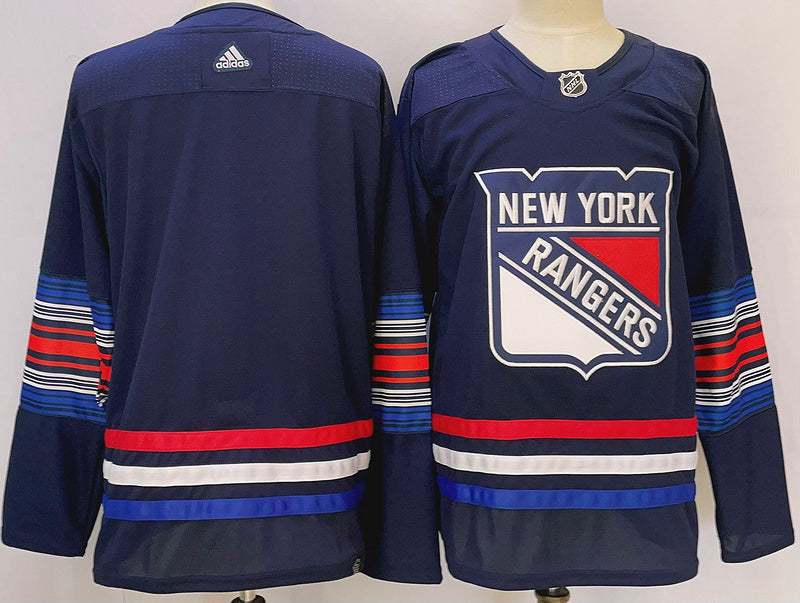 Men's New York Rangers Blue Blank Game Jersey1