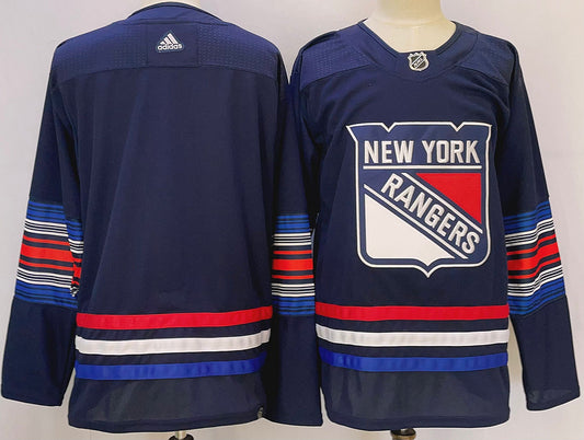 Men's New York Rangers Blue Blank Game Jersey1