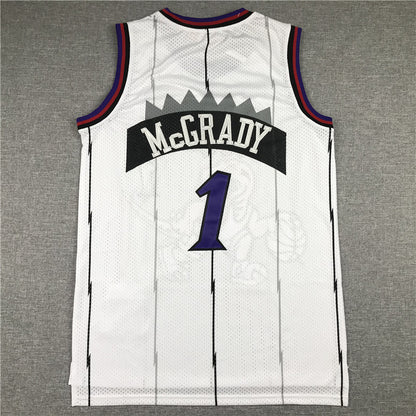 Men's Toronto Raptors Tracy McGrady 1998-99 White Hardwood Classics Swingman Jersey1