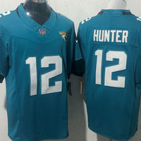 Men's Jacksonville Jaguars Travis Hunter #12 Teal Game Jersey