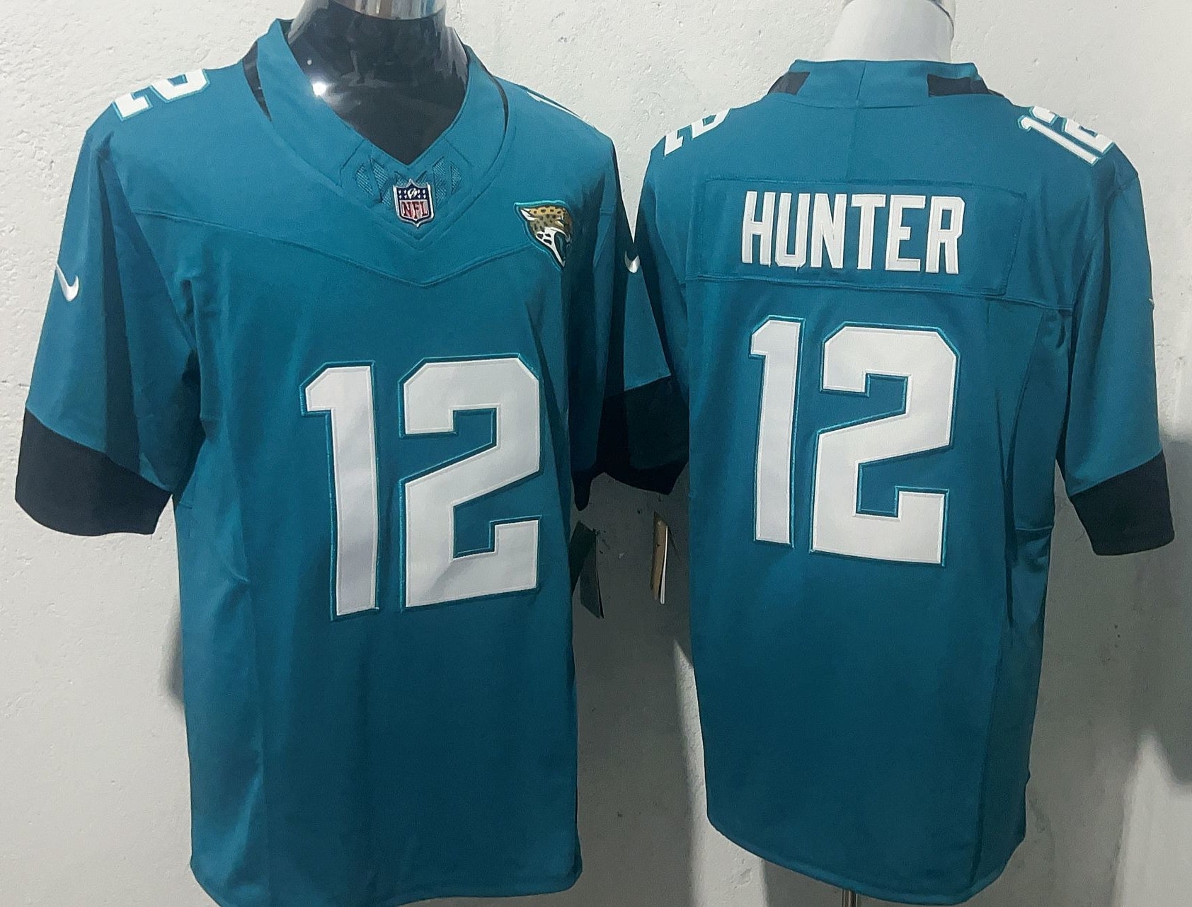 Men's Jacksonville Jaguars Travis Hunter #12 Teal Game Jersey