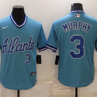 Men's Atlanta Braves Dale Murphy #3 Blue Stitched Baseball Jersey1
