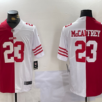 Men's San Francisco 49ers Christian McCaffrey #23 Scarlet/White Player Game Jersey1
