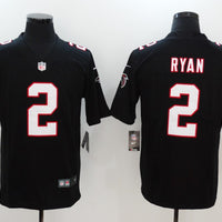 Men's Atlanta Falcons Matt Ryan #2 Black Game Jersey1