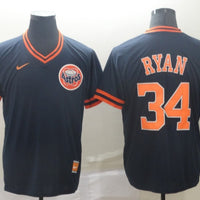 Men's Houston Astros Nolan Ryan #34 Navy Fashion Stitched Jersey1
