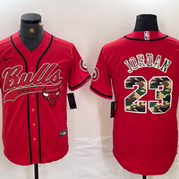 Men's Chicago Bulls Michael Jordan #23 Red Replica Player Jersey