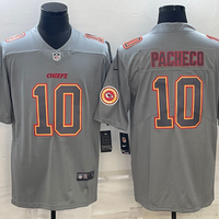 Isiah Pacheco #10 Kansas City Chiefs Grey Game Jersey - JerseysFreak