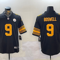 Men's Pittsburgh Steelers Chris Boswell #9 Black Game Player Jersey1