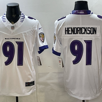 Trey Hendrickson #91 Baltimore Ravens White Vapor F.U.S.E. Limited Jersey - JerseysFreak