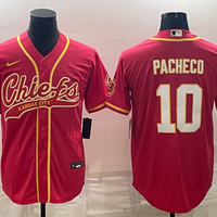 Men's Kansas City Chiefs Isiah Pacheco #10 Red Game Jersey1 Joint Edition