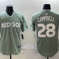 Men's Boston Red Sox Kristian Campbell #28 Gray 2025 City Connect Limited Player Jersey