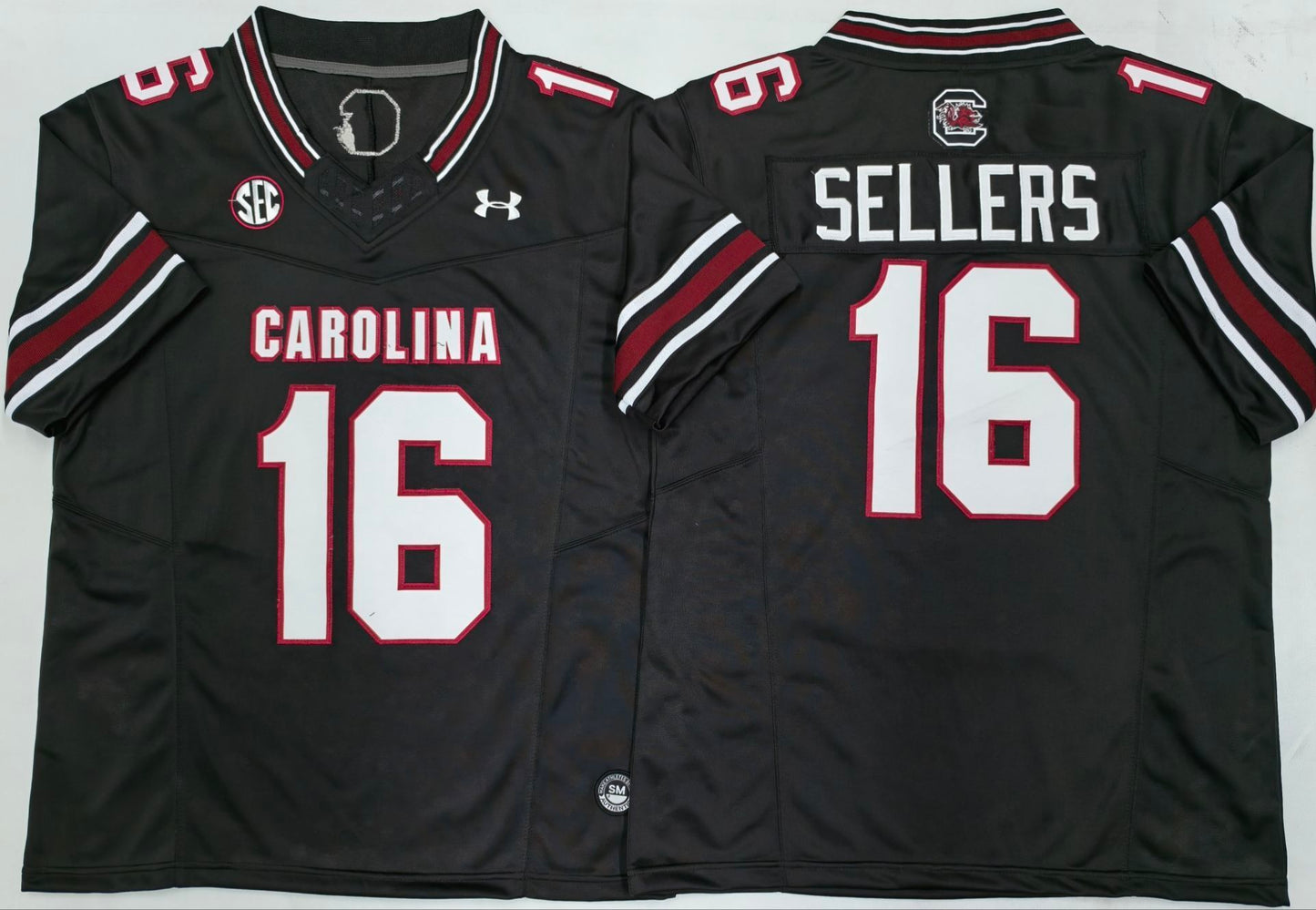 Men's South Carolina Gamecock LaNorris Sellers #16 Black Player Game Jersey