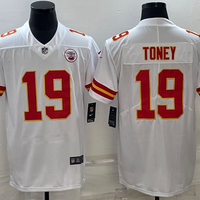 Men's Kansas City Chiefs Kadarius Toney #19 White Game Jersey1