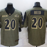 Ed Reed #20 Baltimore Ravens Brown Game Jersey - JerseysFreak
