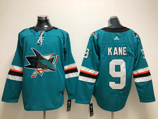 Men's San Jose Sharks Evander Kane #9 Teal Home Breakaway Player Jersey1