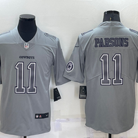 Men's Dallas Cowboys Micah Parsons #11 Gray Atmosphere Fashion Game Jersey1