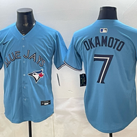 Men's Toronto Blue Jays Kazuma Okamoto #7 Powder Blue Alternate Limited Jersey