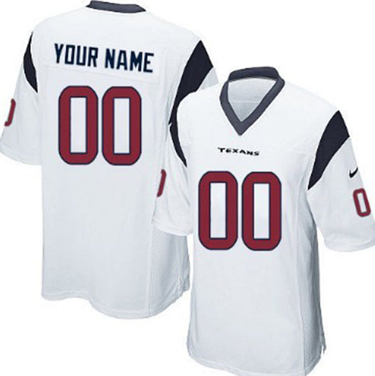 Custom1 Houston Texans White Limited Jersey1 Stitched American Football Jerseys